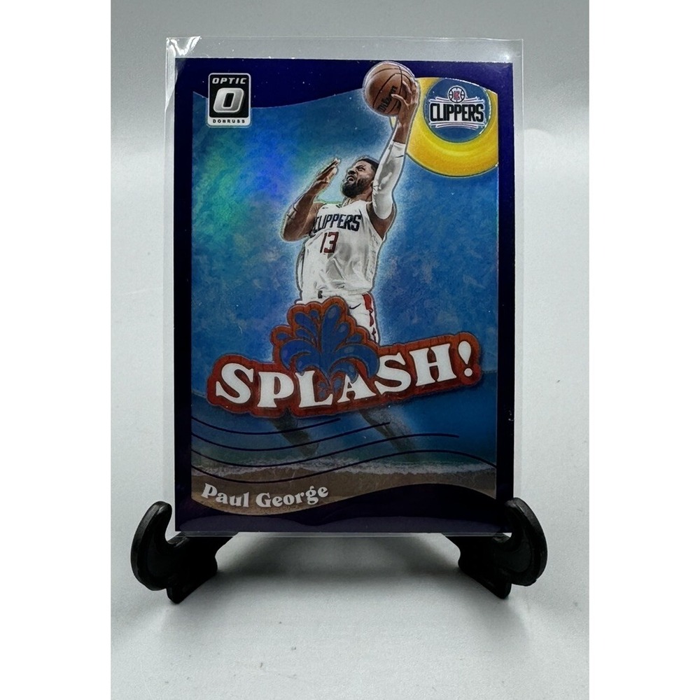 2023-24 Panini Donruss Optic Paul George Purple Prizm Splash #7 Clippers